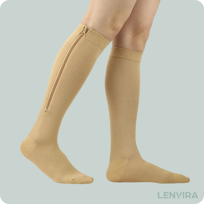 MedZip- Stödstrumpa med dragkedja