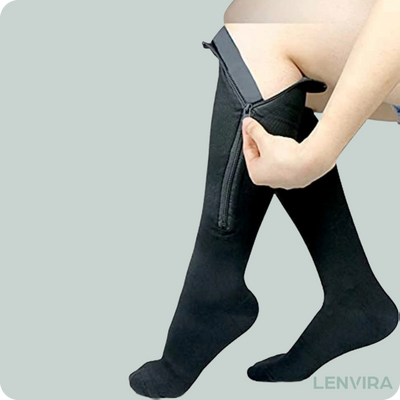 MedZip- Stödstrumpa med dragkedja