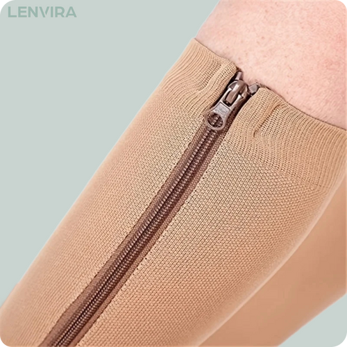 MedZip- Stödstrumpa med dragkedja