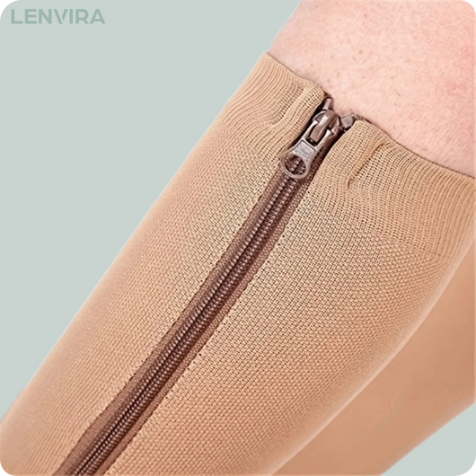 MedZip- Stödstrumpa med dragkedja